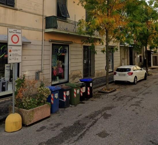 L'ingresso dell Ztl da via Verdi, nel centro di Pontedera