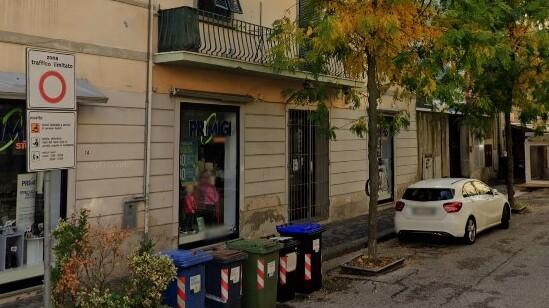 L'ingresso dell Ztl da via Verdi, nel centro di Pontedera