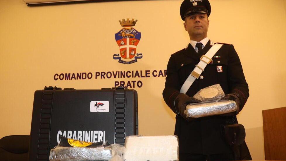 Un sequestro di cocaina a Prato (ARCHIVIO)