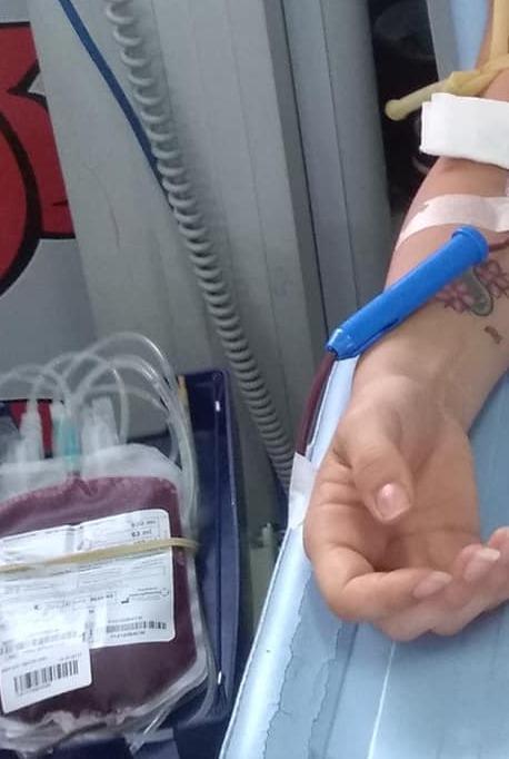Prima raccolta del sangue per la sezione Avis 
