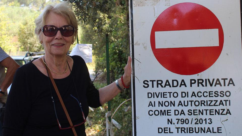 Limoncino protesta Rosaria Scaffidi