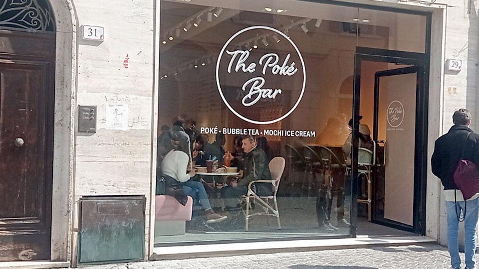 The Pokè bar, in corso Carducci