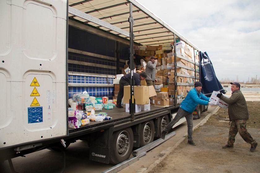 Il secondo tir di aiuti grossetani è arrivato a Novovolyns'k
