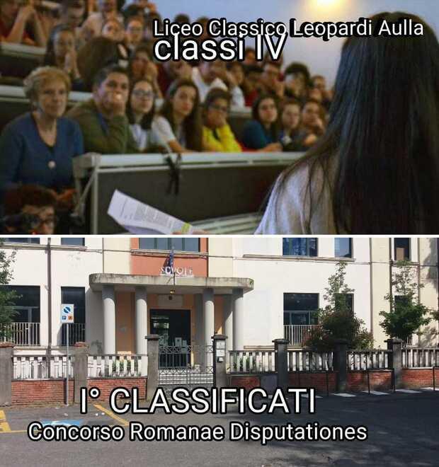 Il liceo Leopardi vince le Romanae disputationes per la sezione Junior