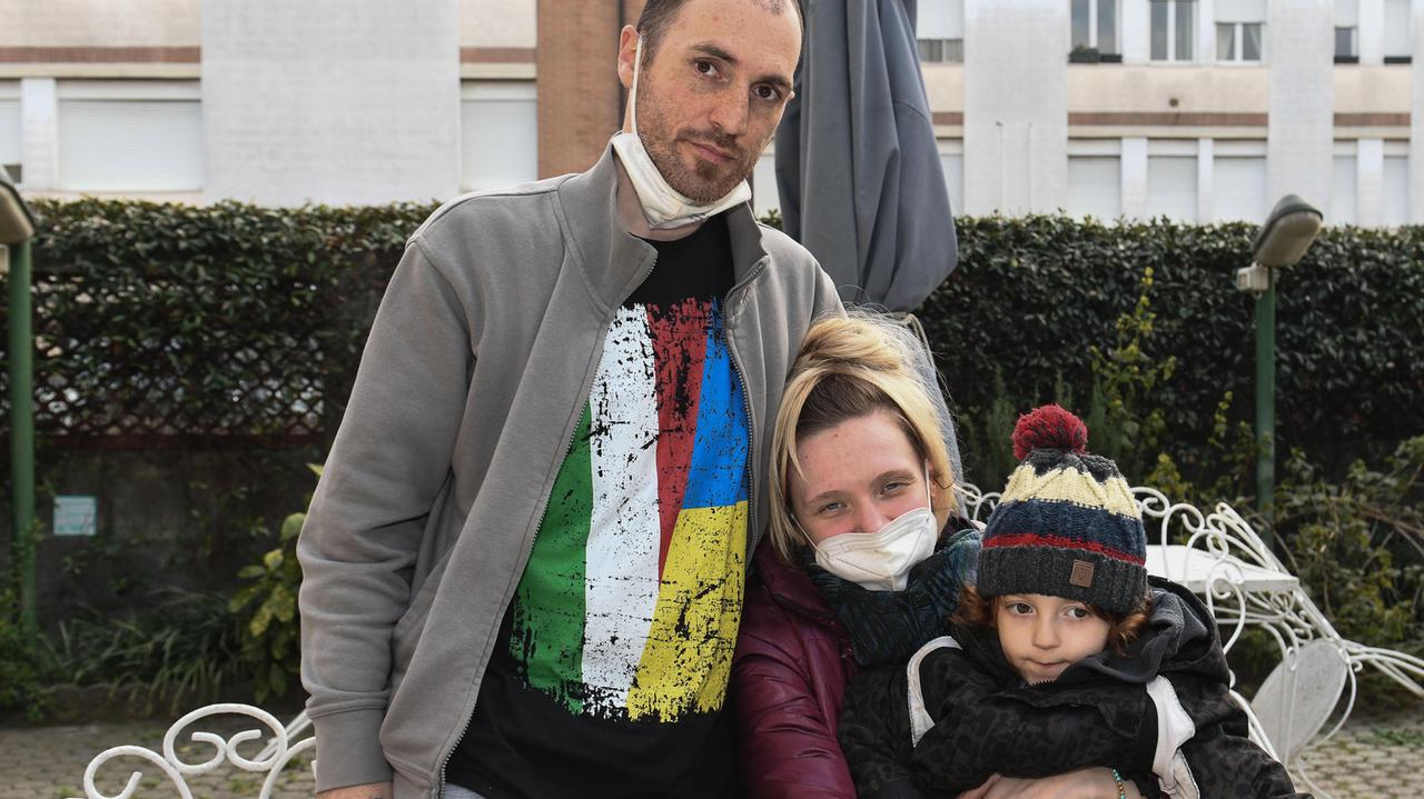 Pierluca Romano, la compagna Cristina e il figlio Francesco