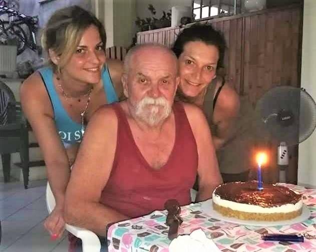 Bonuccelli con le figlie Michela e Claudia