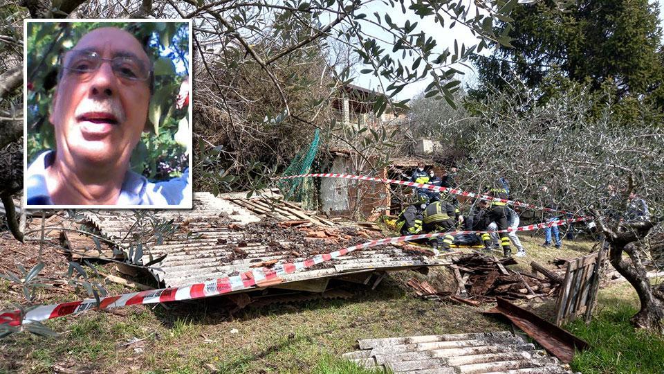 Prato, muore schiacciato dal tetto del capanno: il crollo fatale e il figlio salvo per un soffio
