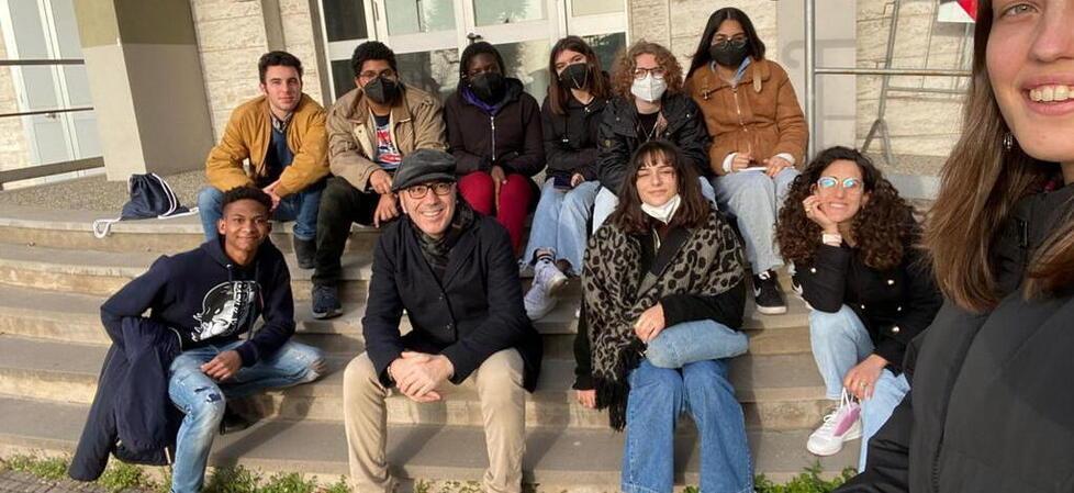 I partecipanti ad alcuni degli incontri di formazione organizzati da Armunia