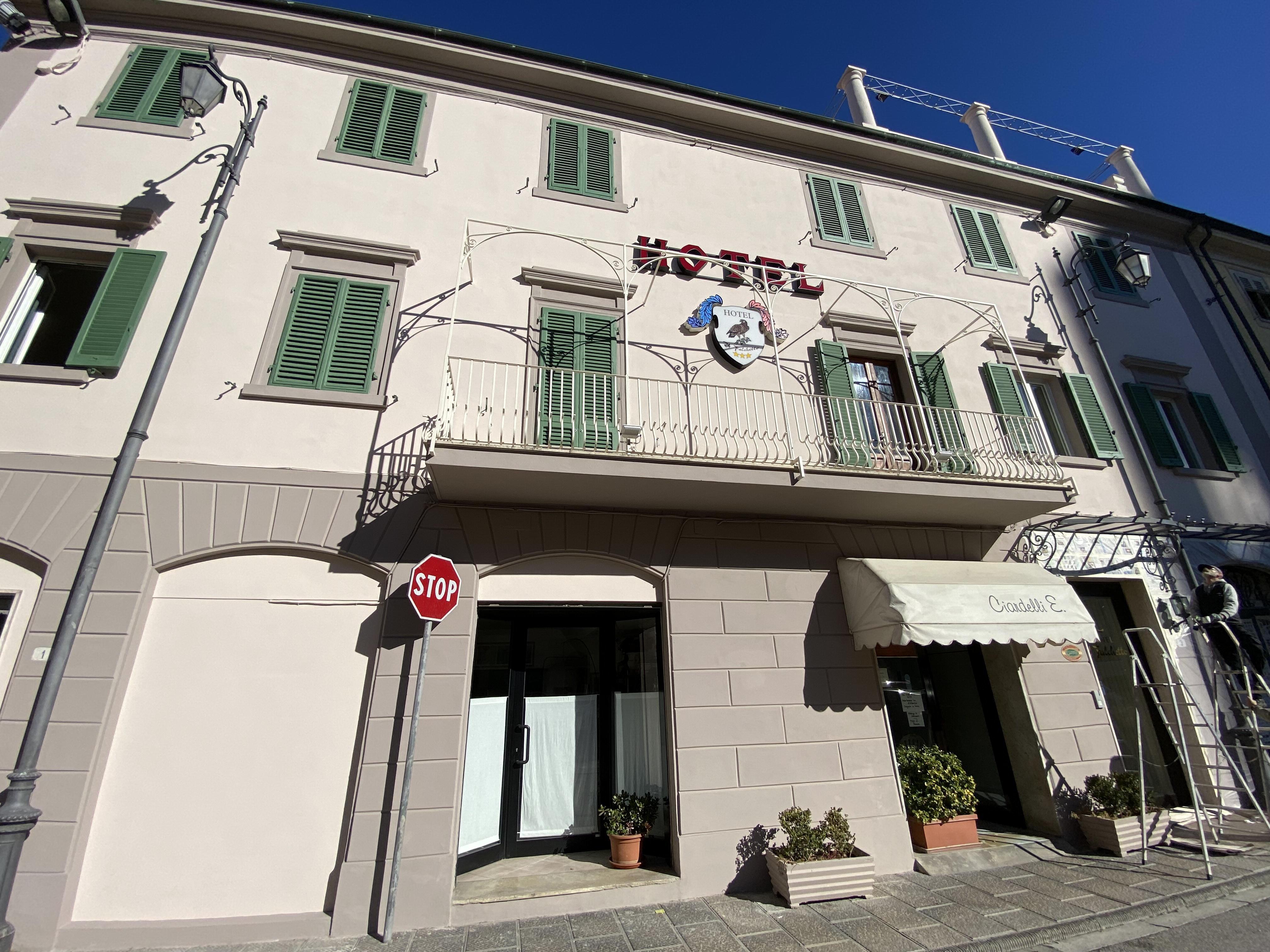 L’ingresso dell’hotel di Pontedera aperto da Dario Vivaldi nel 1922