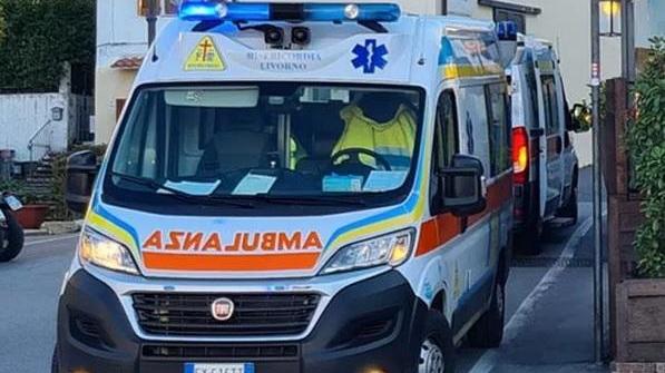 Un'ambulanza della Misericordia di via Verdi in una foto d'archivio