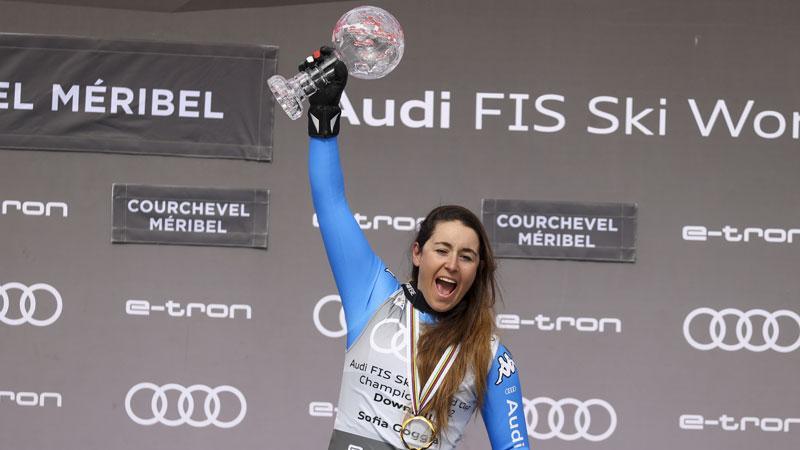 Sofia tre volte grande, la Coppa del Mondo di discesa resta sua 