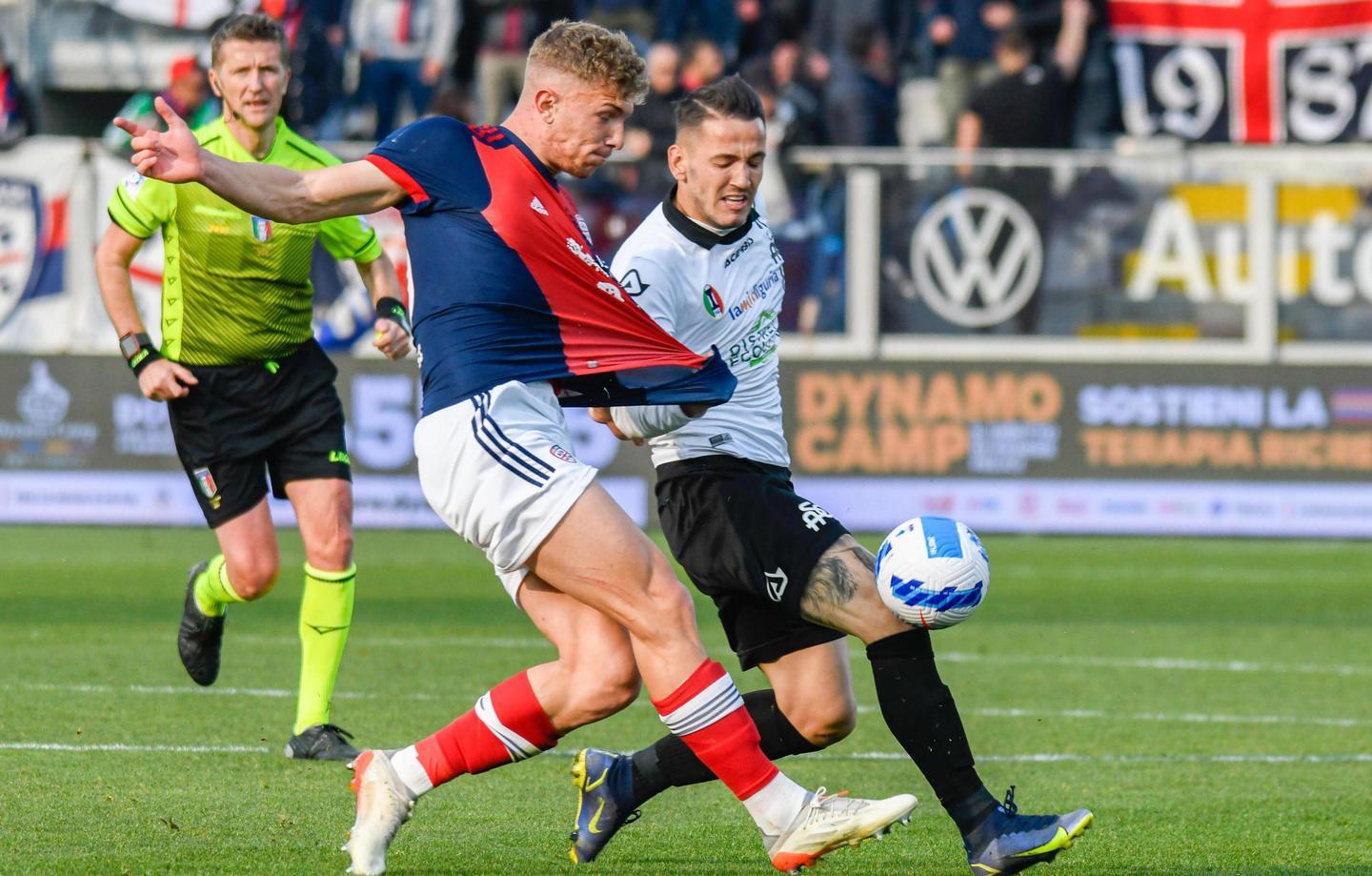 Matteo Lovato in azione a La Spezia