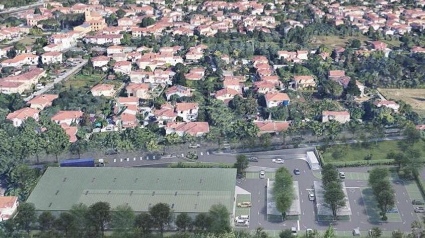 Il rendering del nuovo insediamento Lidl