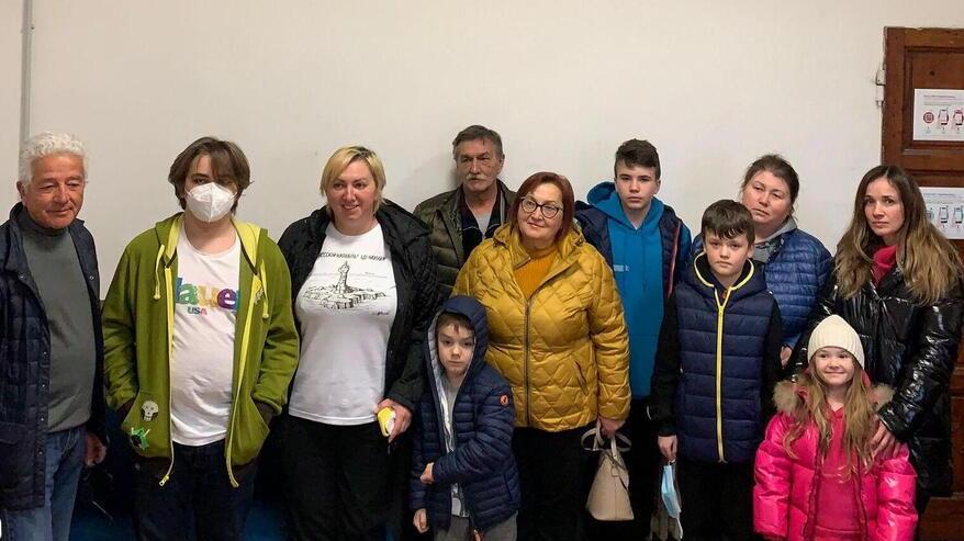 Le tre famiglie ucraine accolte a Castelfiorentino