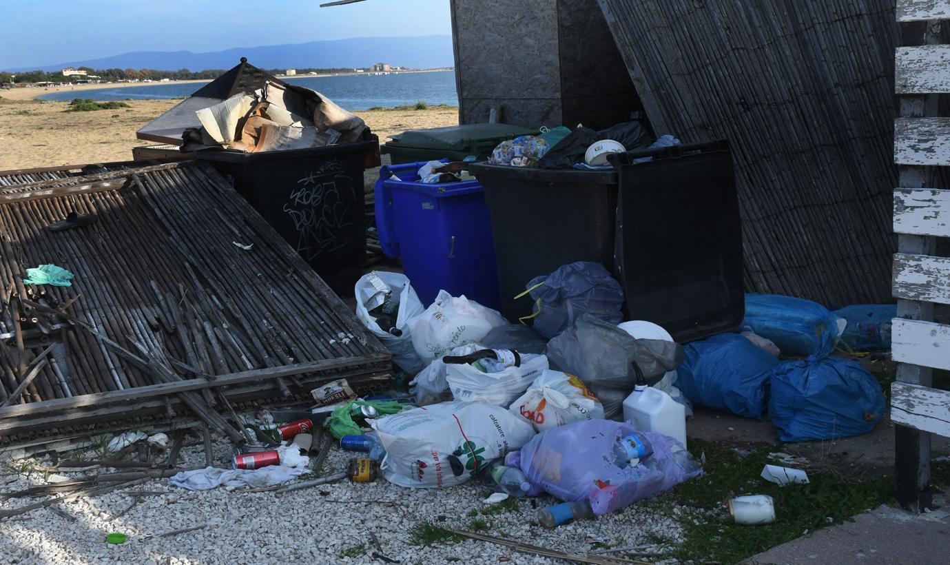 Panorama con vista sui rifiuti