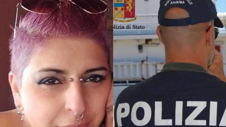 A sinistra Gloria Carmen Buongiovanni, a destra un agente della Squadra mobile