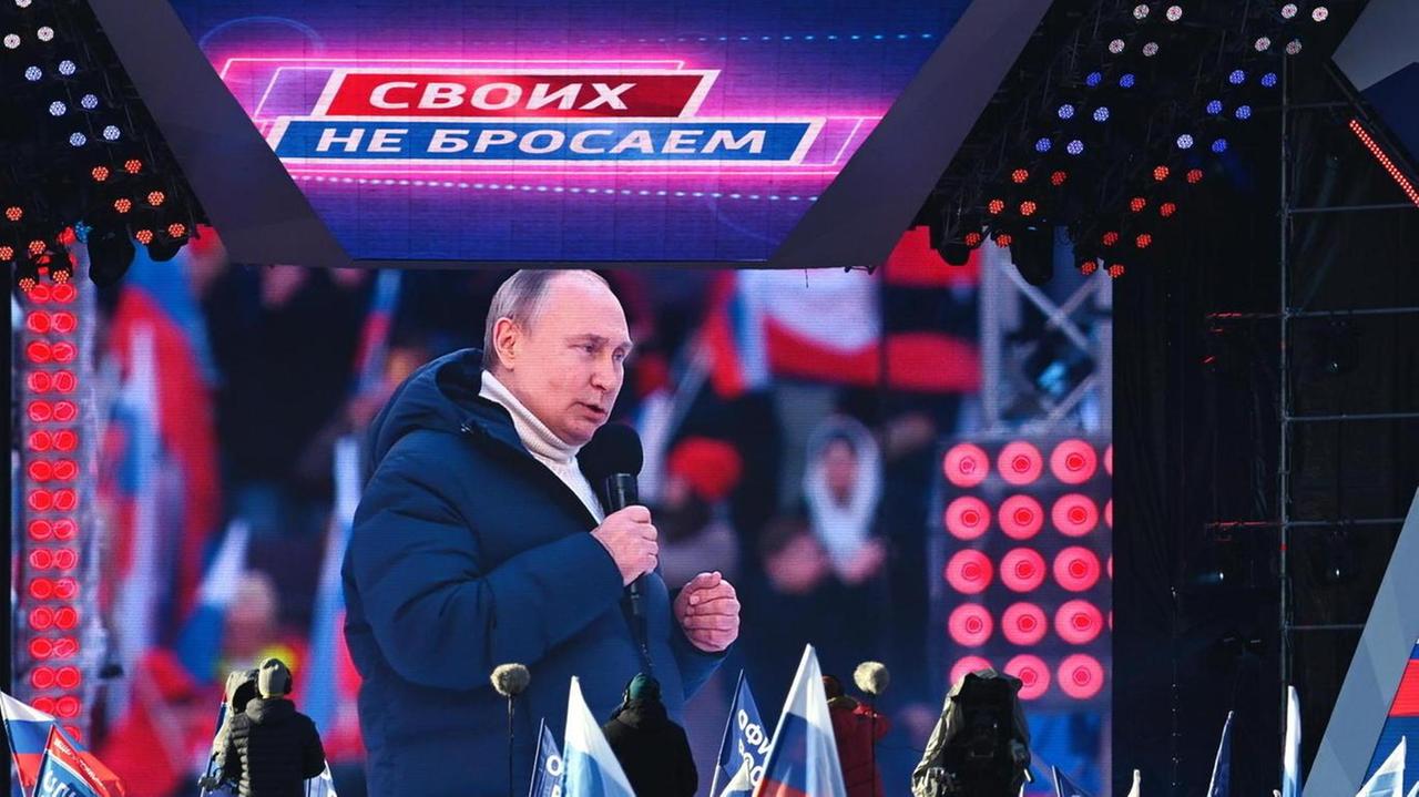 Show di Putin allo stadio «Attueremo tutti i piani»