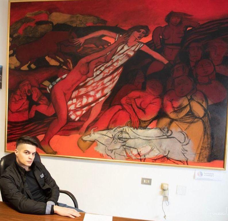 In Comune un quadro di Liliana Cano 