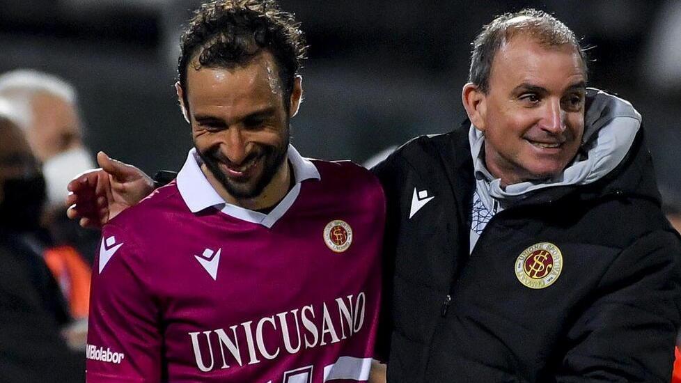 Tommaso Bellazzini col nuovo tecnico Giuseppe Angelini