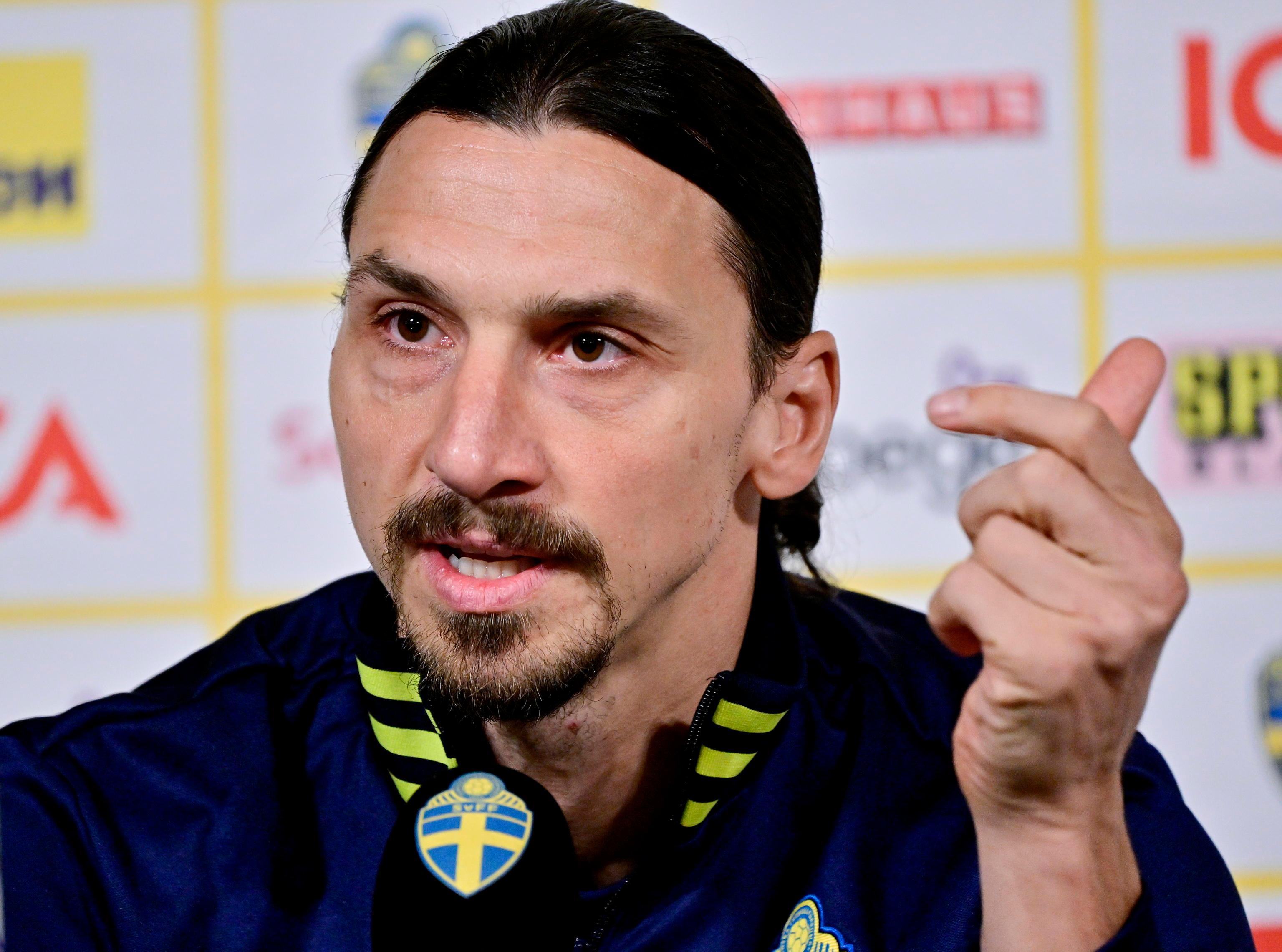 Zlatan Ibrahimovic, 40 anni: attaccante del Milan e della nazionale svedese (Foto Ansa)