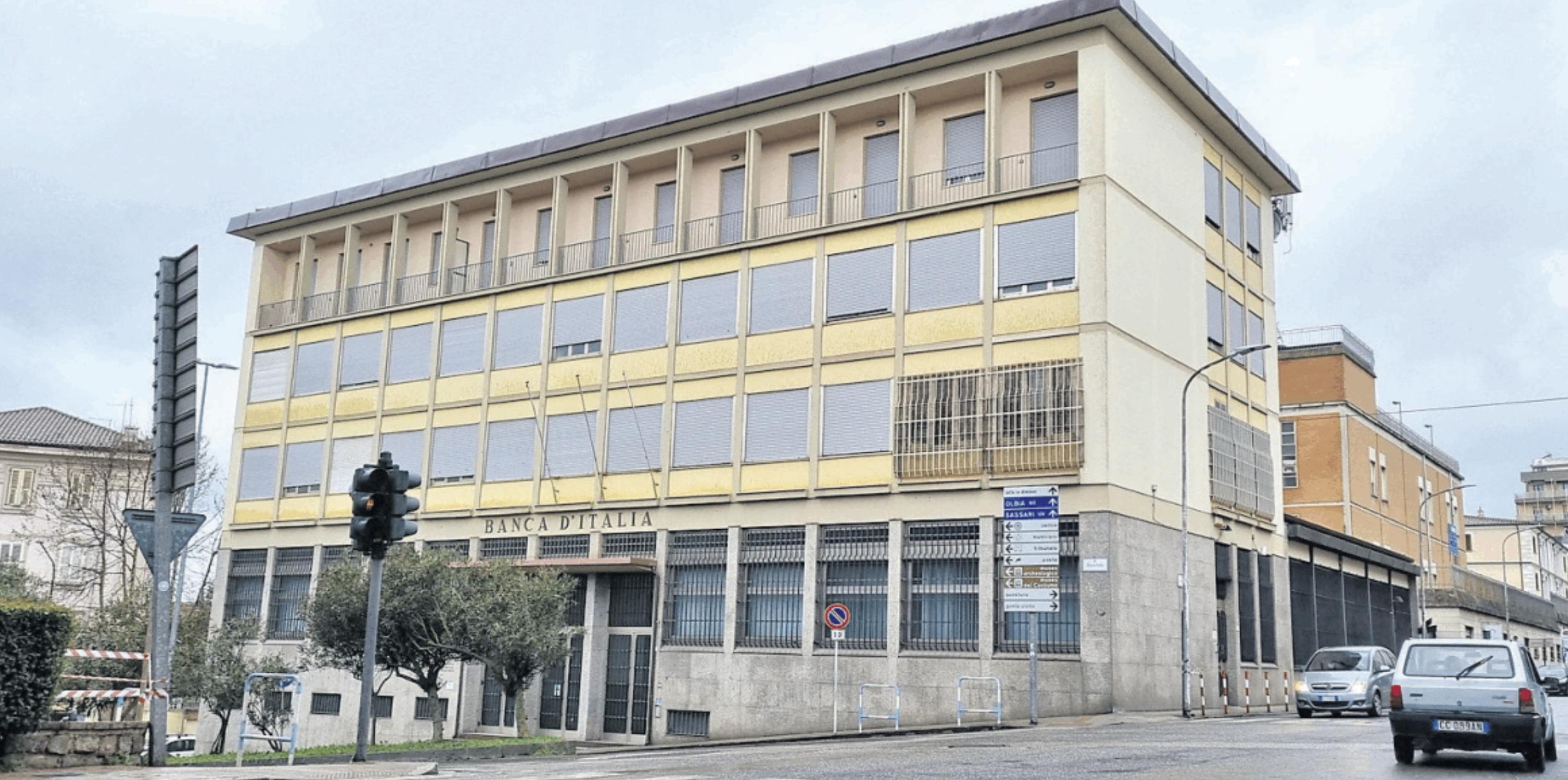 Nuoro, la Banca d'Italia rimette in vendita l'ex sede in città