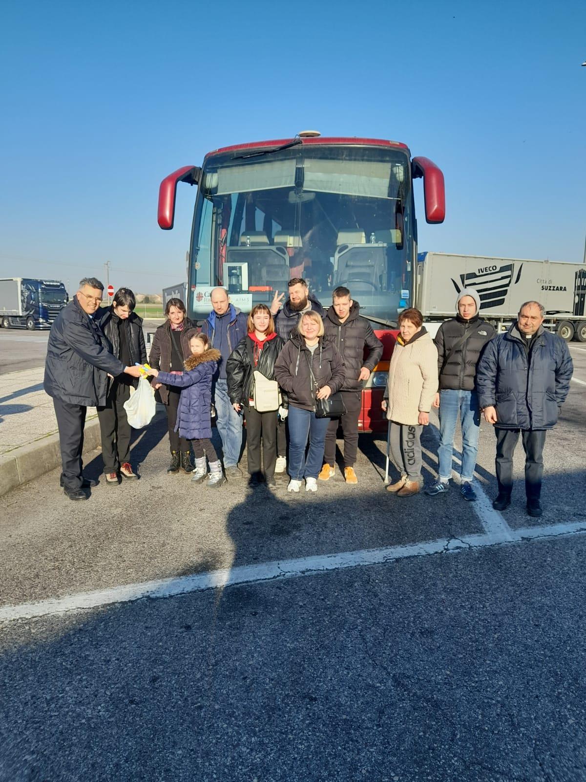 L'arcidiocesi mette in salvo 10 profughi ucraini: ora sono a Serravalle 