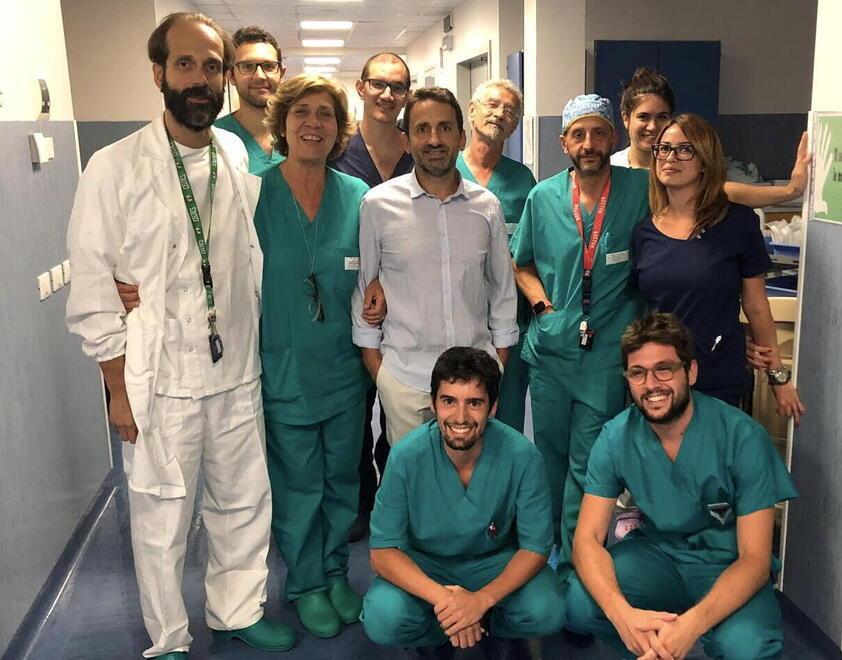 Una parte dell’équipe di Cardiologia 2