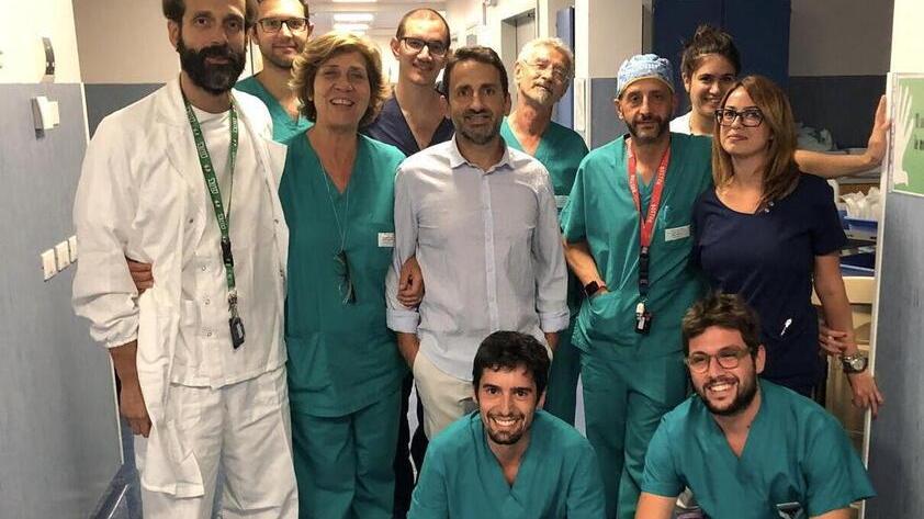 Una parte dell’équipe di Cardiologia 2