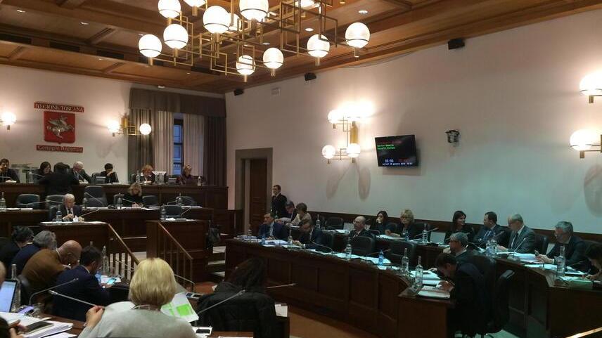 Una seduta del consiglio regionale