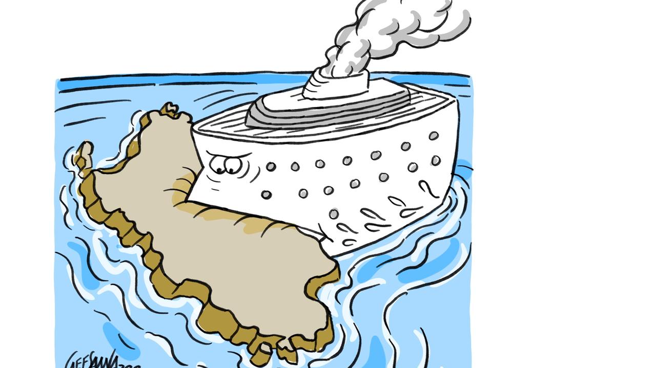 La vignetta di Gef: stangata per i Tir, 60 euro in più all'imbarco