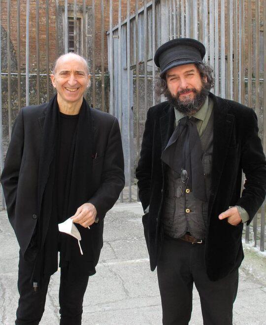 Il regista Armando Punzo e Vinicio Capossela