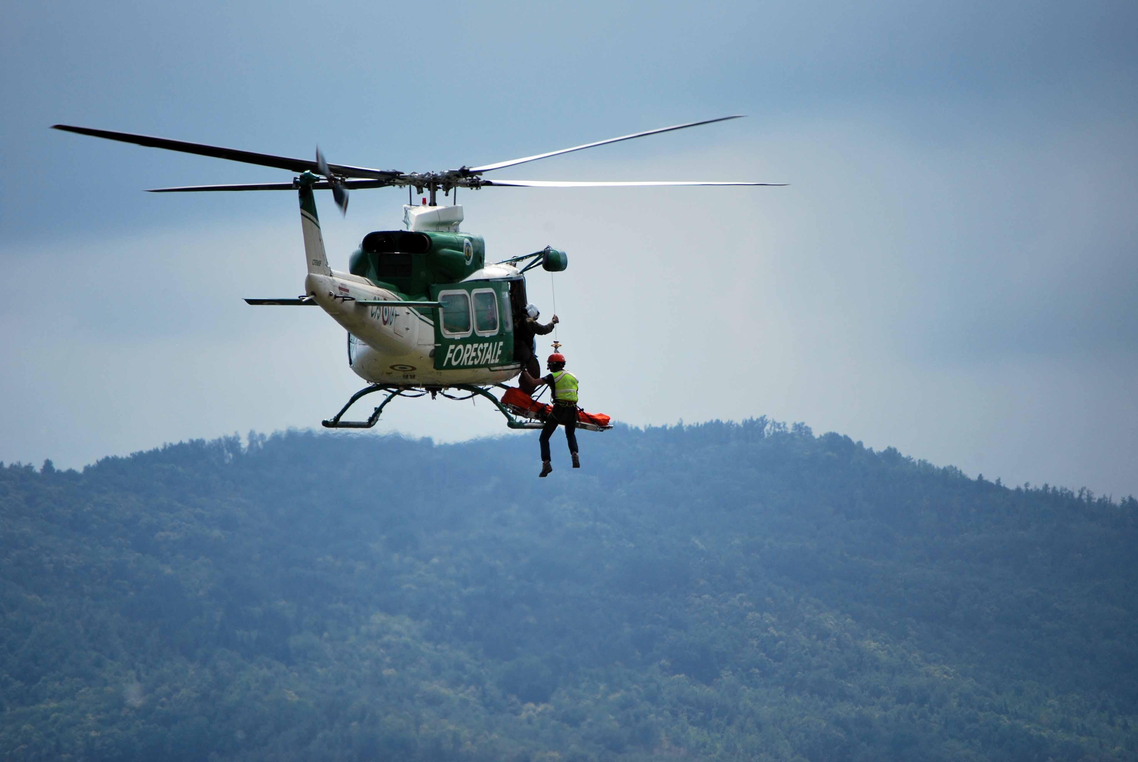 Un intervento di recupero del Soccorso Alpino