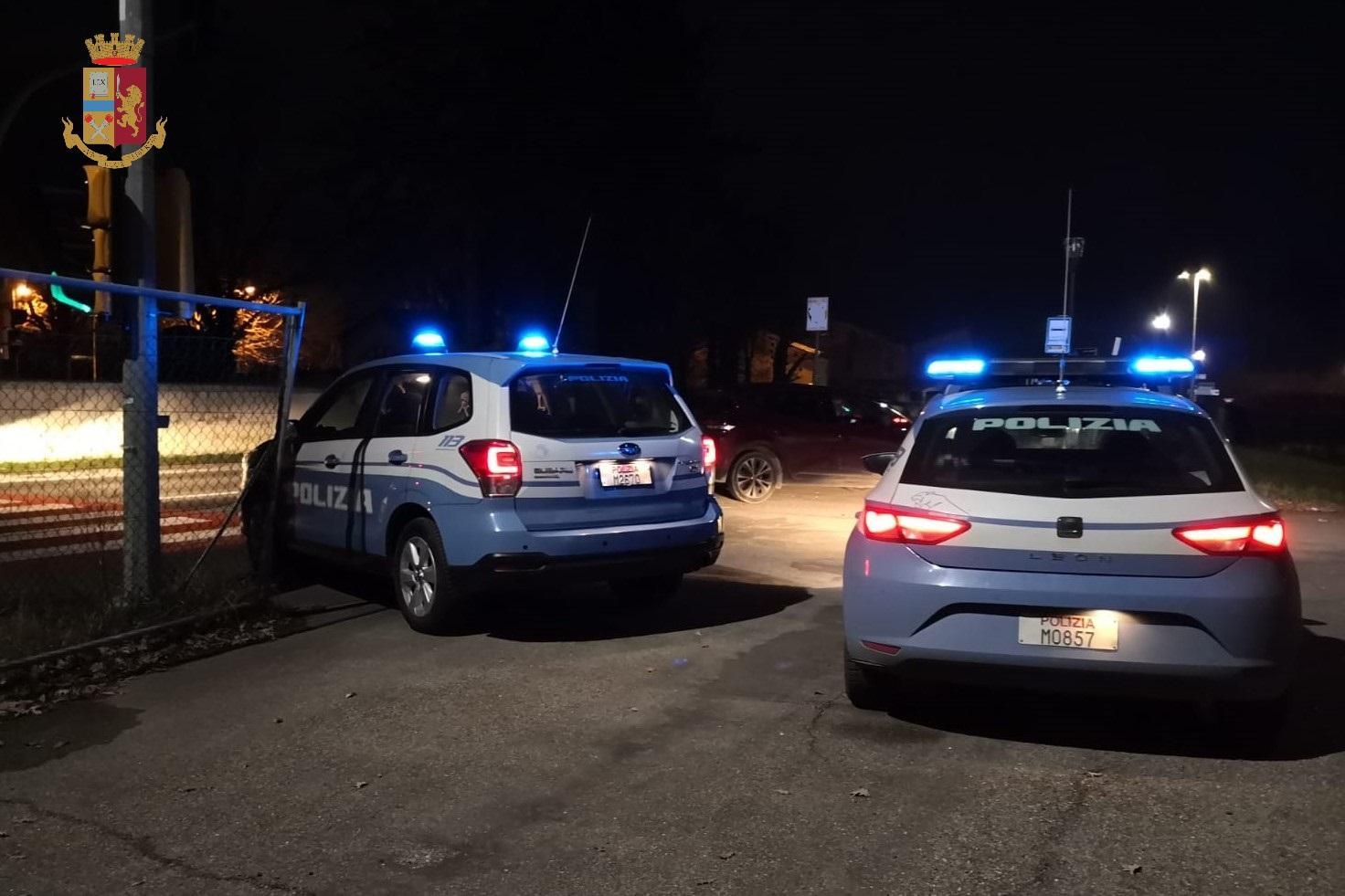 Un intervento della polizia in città