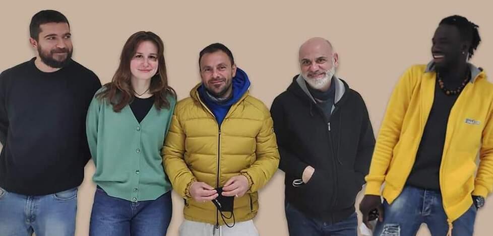 Alcuni protagonisti del nuovo Caffè Bonaparte