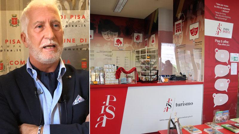 L'assessore Pesciatini. Il punto turistico all’interno dell’immobile dell’Aoup