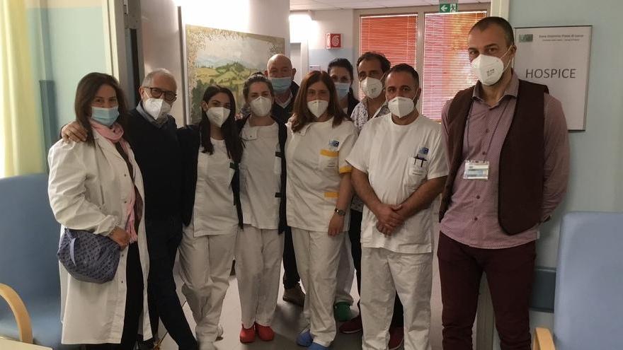 Il gruppo di lavoro nei nuovi locali dell’hospice