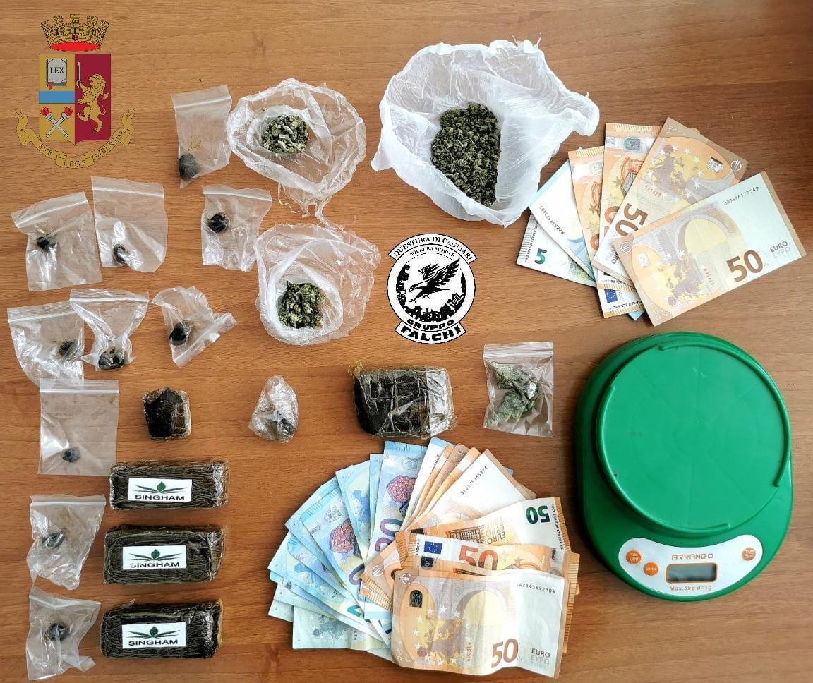 Droga nascosta in casa, arrestati padre e figlio a Cagliari
