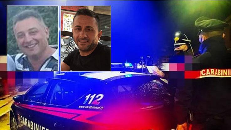 Nei riquadri, a sinistra la vittima Tommaso Dini e a destra l'omicida Ilir Leba