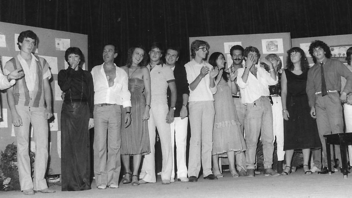Manifestazione estiva di Costa etrusca, sul palco del circolino anche Ruffo Anselmi, alla fine degli anni Settanta