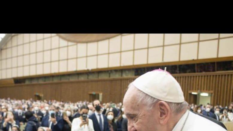L'incontro tra papa Bergoglio e il presidente Solinas