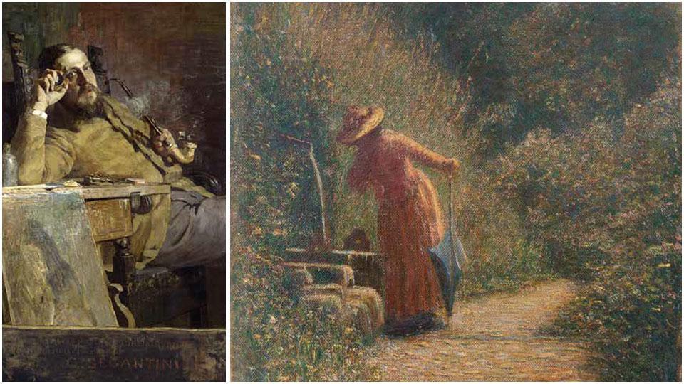 Grubicy in un dipinto di Giovanni Segantini e “Fiumelatte” (1891) un opera di Vittore Grubicy De Dragon