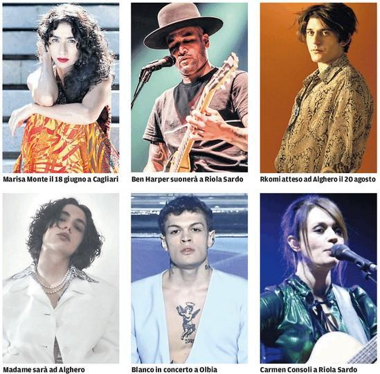 Musica, l’estate sarda si incendia con Marisa Monte e il rap di Rkomi 