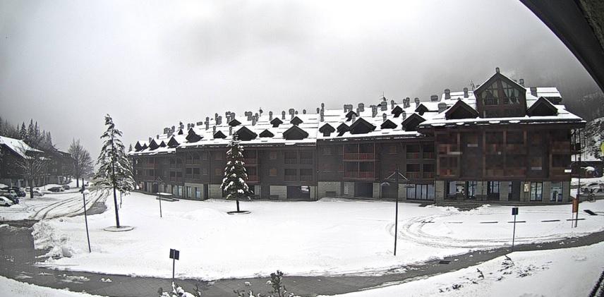 La neve caduta all'Abetone (Foto WebCam Paesaggidigitali.it)