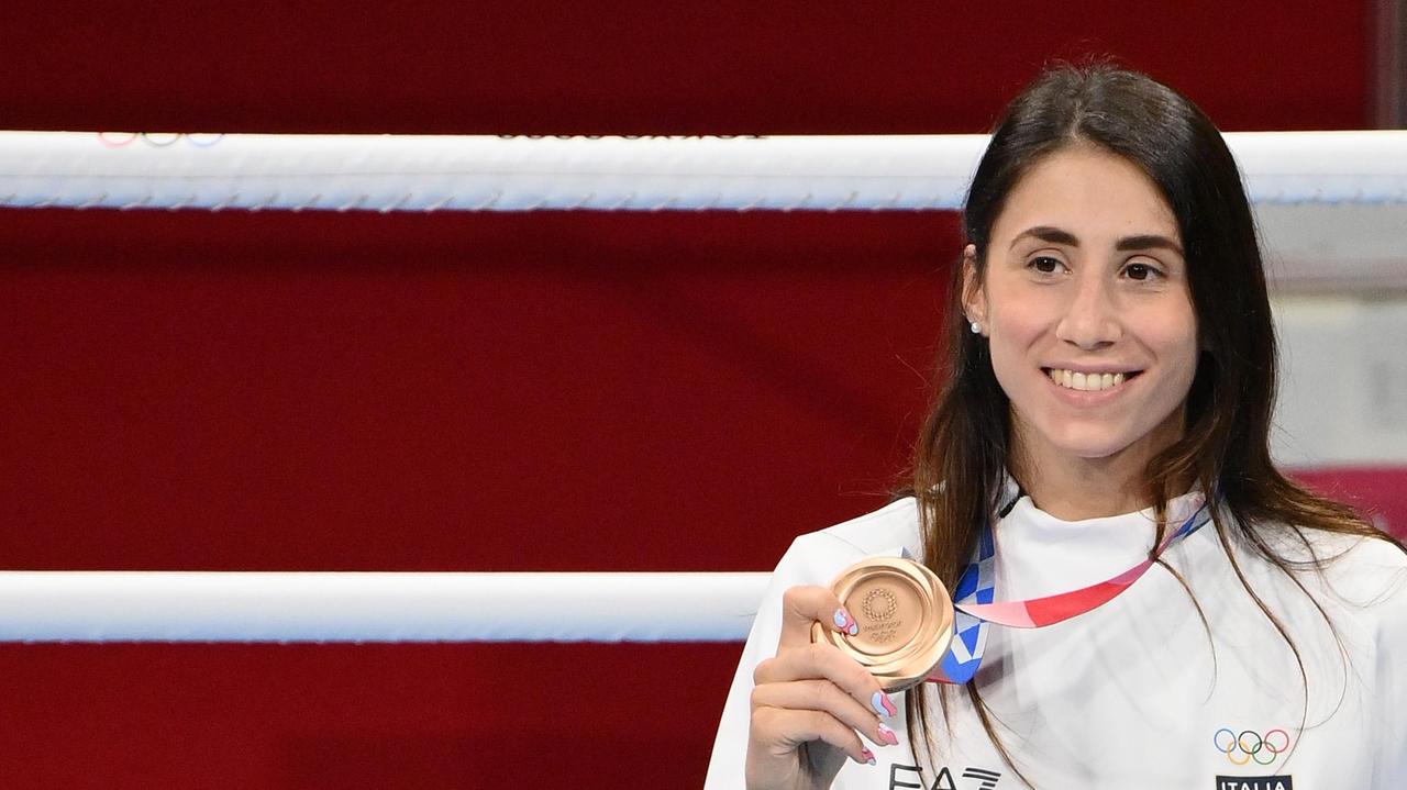Irma Testa con la sua medaglia a Tokio