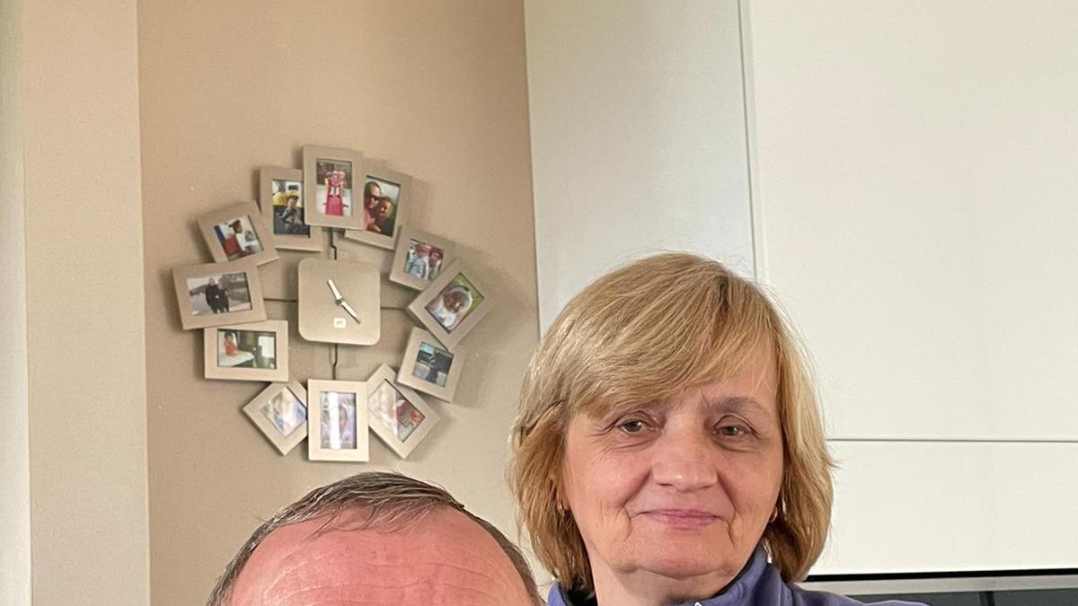 I genitori di Irina arrivati a Pontedera pochi giorni prima dello scoppio della guerra