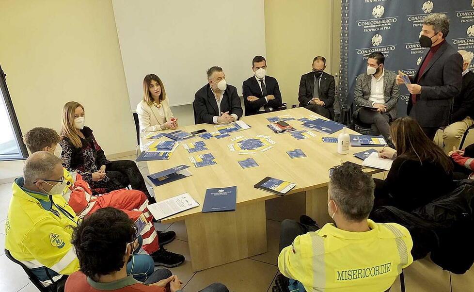 La presentazione dell’iniziativa nella sede di Confcommercio