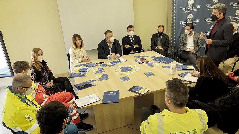 La presentazione dell’iniziativa nella sede di Confcommercio