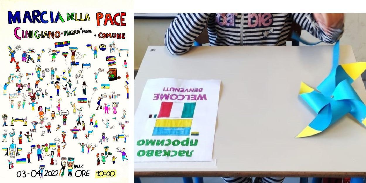 Il manifesto realizzato dagli alunni della scuola
