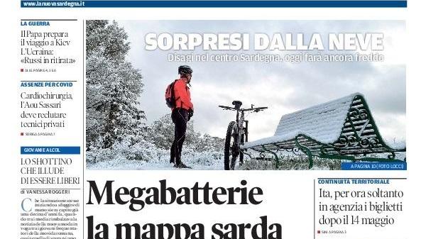 La Nuova Sardegna - Prima Pagina - 3 aprile 2022