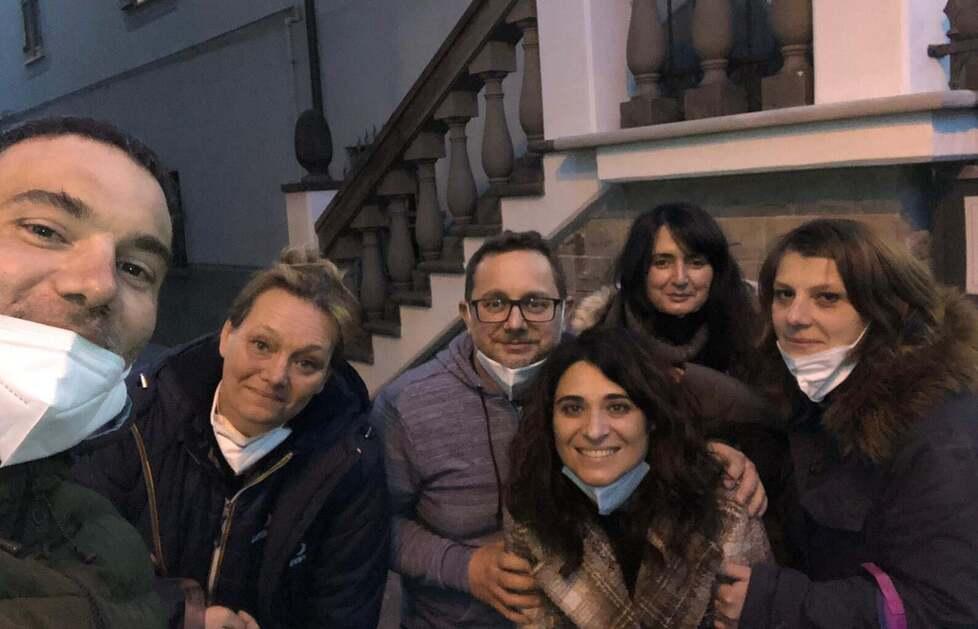 Sei dei sette soci della Cooperativa di comunità di Comano